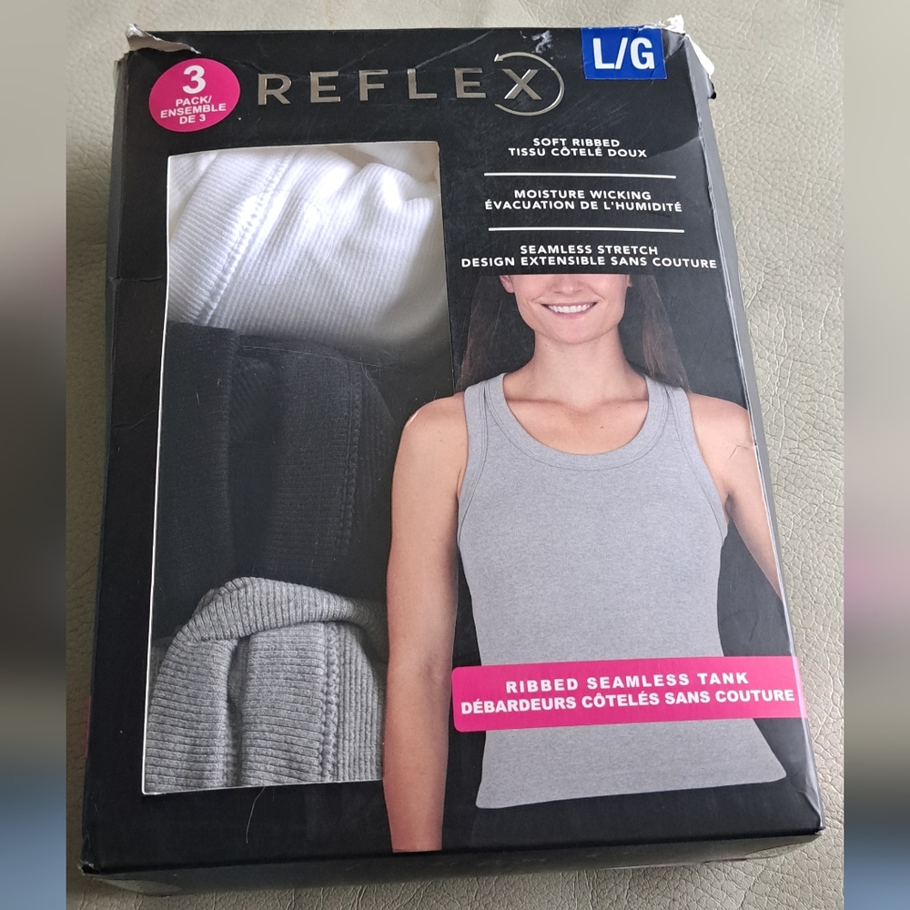 Reflex Ribbed Seamless Tank 3-Pack